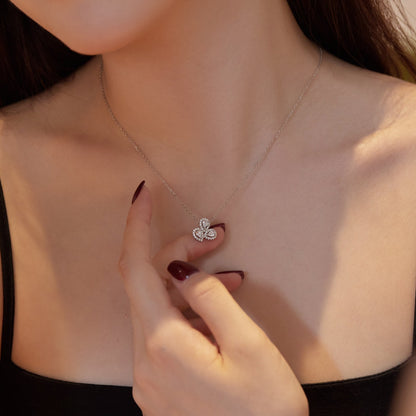 [Windsor Jewelry]Elegant Flower Shape Pear Cut Necklace