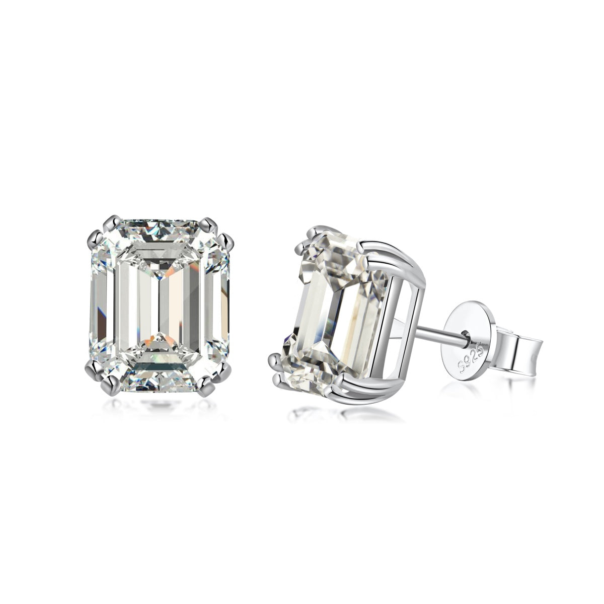 [Windsor Jewelry]Dazzling Square Shape Earrings
