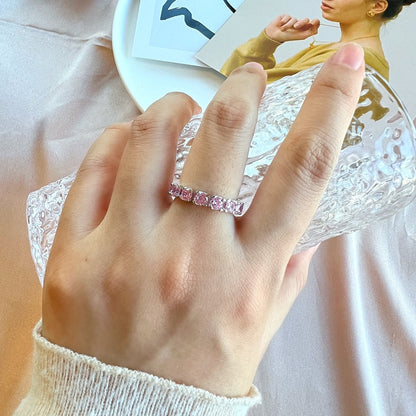 [Windsor Jewelry]Eternity Round Cut Tennis Ring