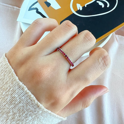 [Windsor Jewelry]Delicate Sparkling Round Cut Daily Ring