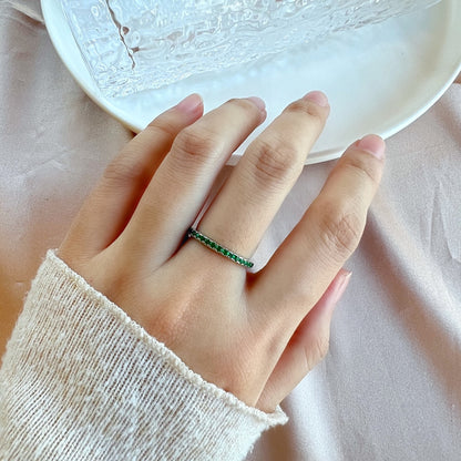 [Windsor Jewelry]Delicate Sparkling Round Cut Daily Ring
