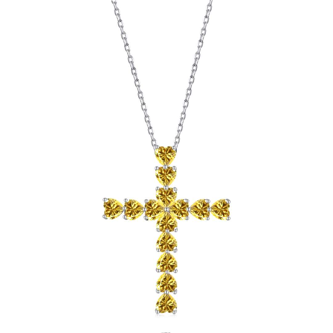 [Windsor Jewelry]Radiant Cross Shape Necklace