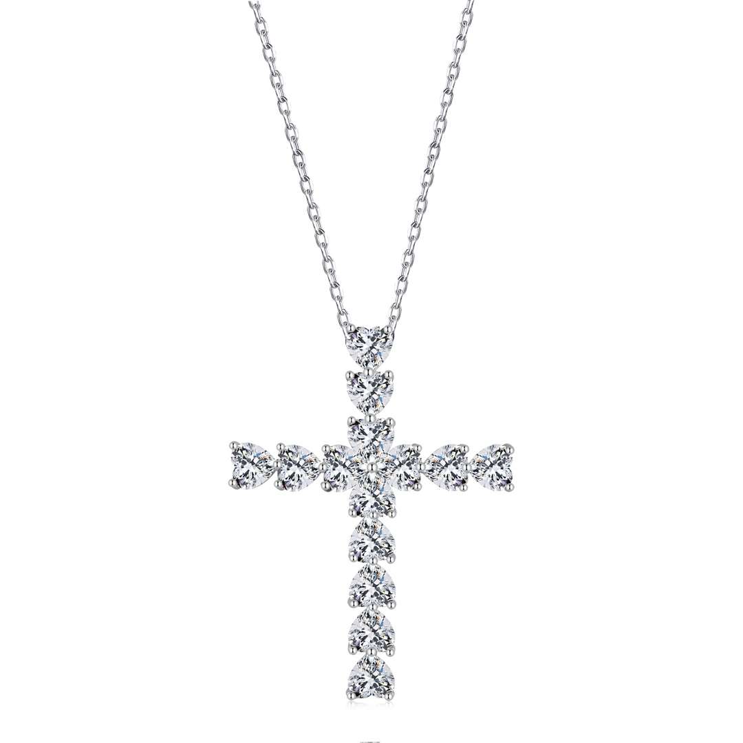 [Windsor Jewelry]Radiant Cross Shape Necklace