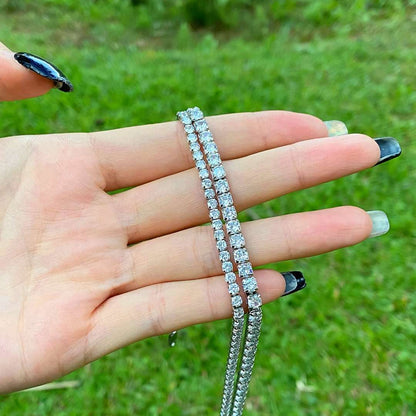 [Windsor Jewelry]Elegant Tennis Chain Necklace