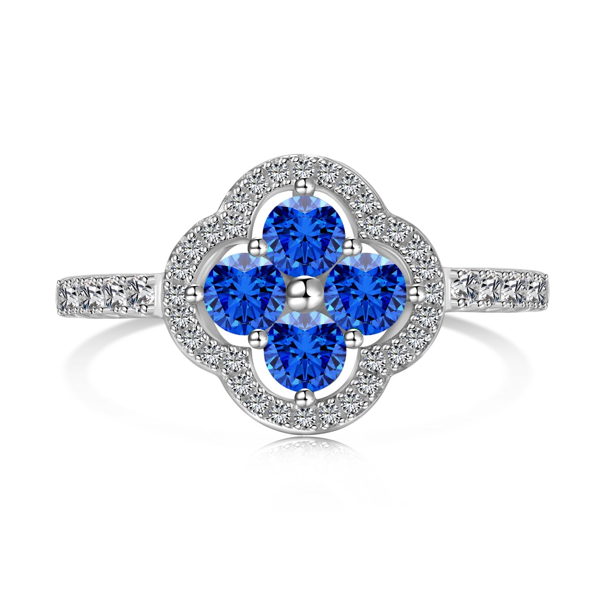 [Windsor Jewelry]Four Leaf Clover Flower Design Ring