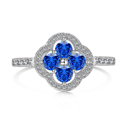 [Windsor Jewelry]Four Leaf Clover Flower Design Ring