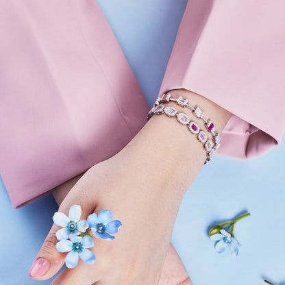[Windsor Jewelry]Dainty Charming Emerald Cut Daily Bracelet