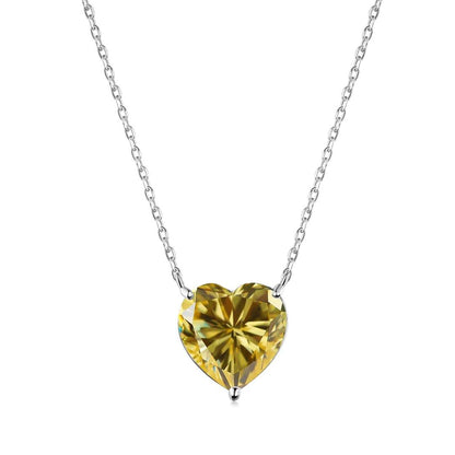 [Windsor Jewelry]6.0 carat Radiant Heart Shape Necklace