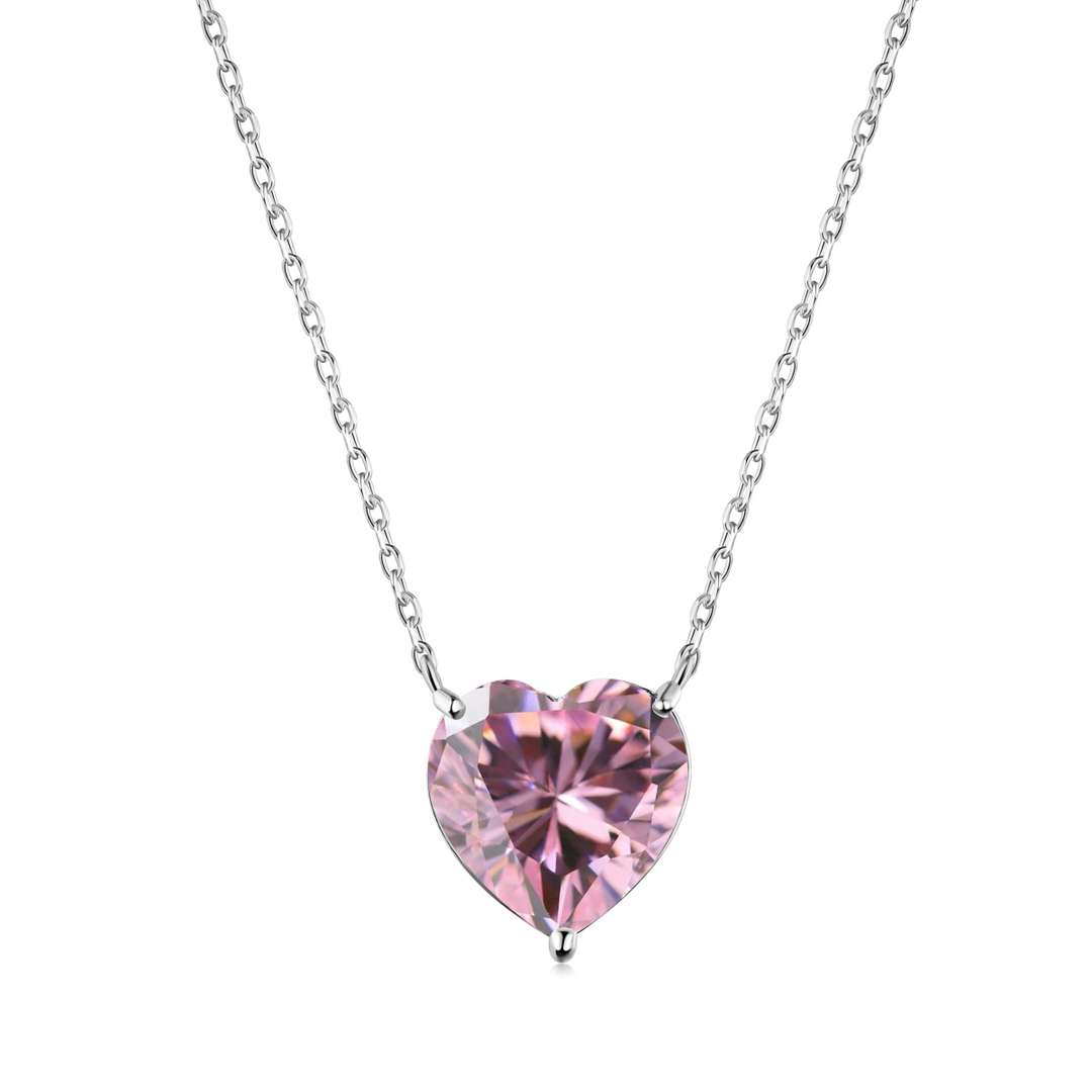 [Windsor Jewelry]6.0 carat Radiant Heart Shape Necklace