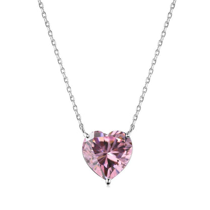 [Windsor Jewelry]6.0 carat Radiant Heart Shape Necklace