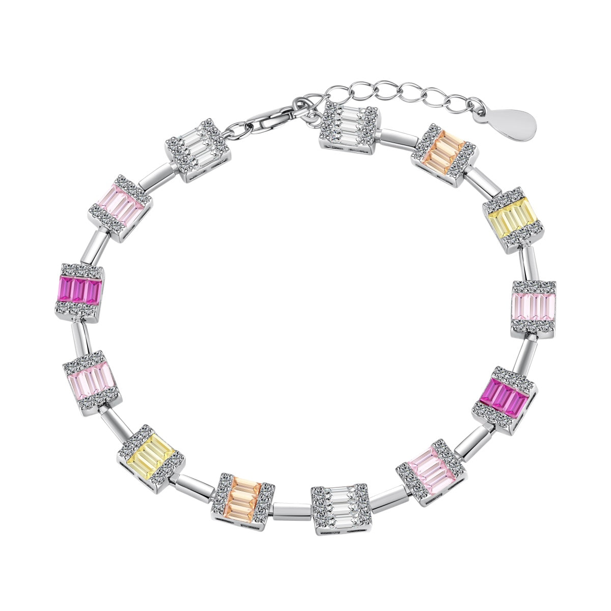 [Windsor Jewelry]Dainty Charming Emerald Cut Daily Bracelet