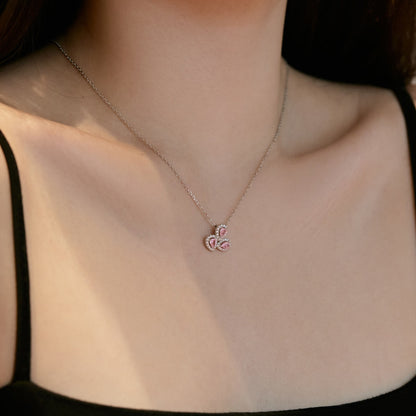 [Windsor Jewelry]Elegant Flower Shape Pear Cut Necklace