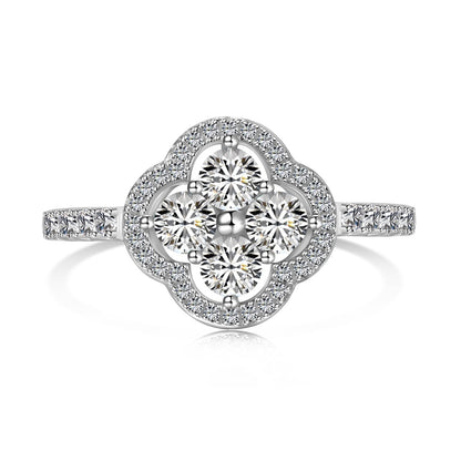 [Windsor Jewelry]Four Leaf Clover Flower Design Ring