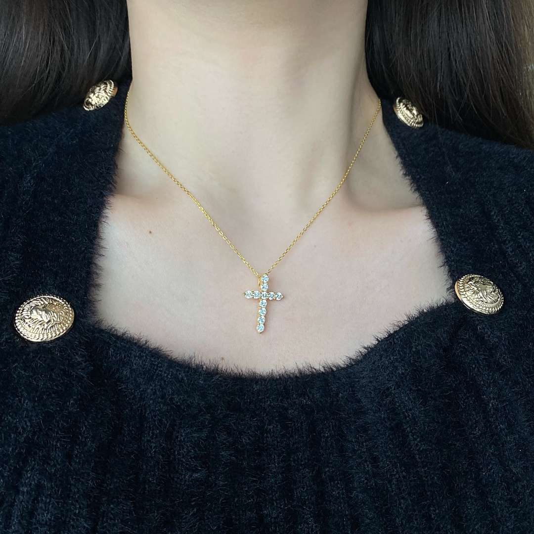 [Windsor Jewelry]Unique Cross Shape Necklace