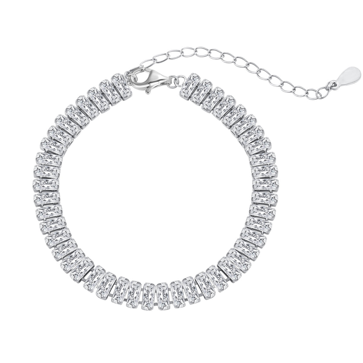[Windsor Jewelry]Exquisite Emerald Cut Daily Bracelet