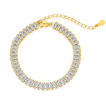 [Windsor Jewelry]Exquisite Emerald Cut Daily Bracelet