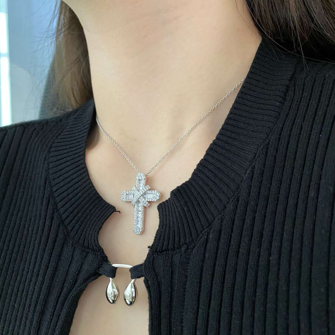 [Windsor Jewelry]Gypsophila With Dimonds Necklace