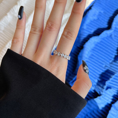 [Windsor Jewelry]0.25 Carat Radiant Romance Heart Cut Lover Ring