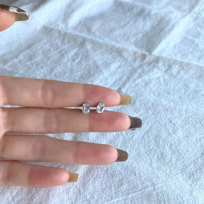 [Windsor Jewelry]Oval Classic Dignified Elegant Earrings