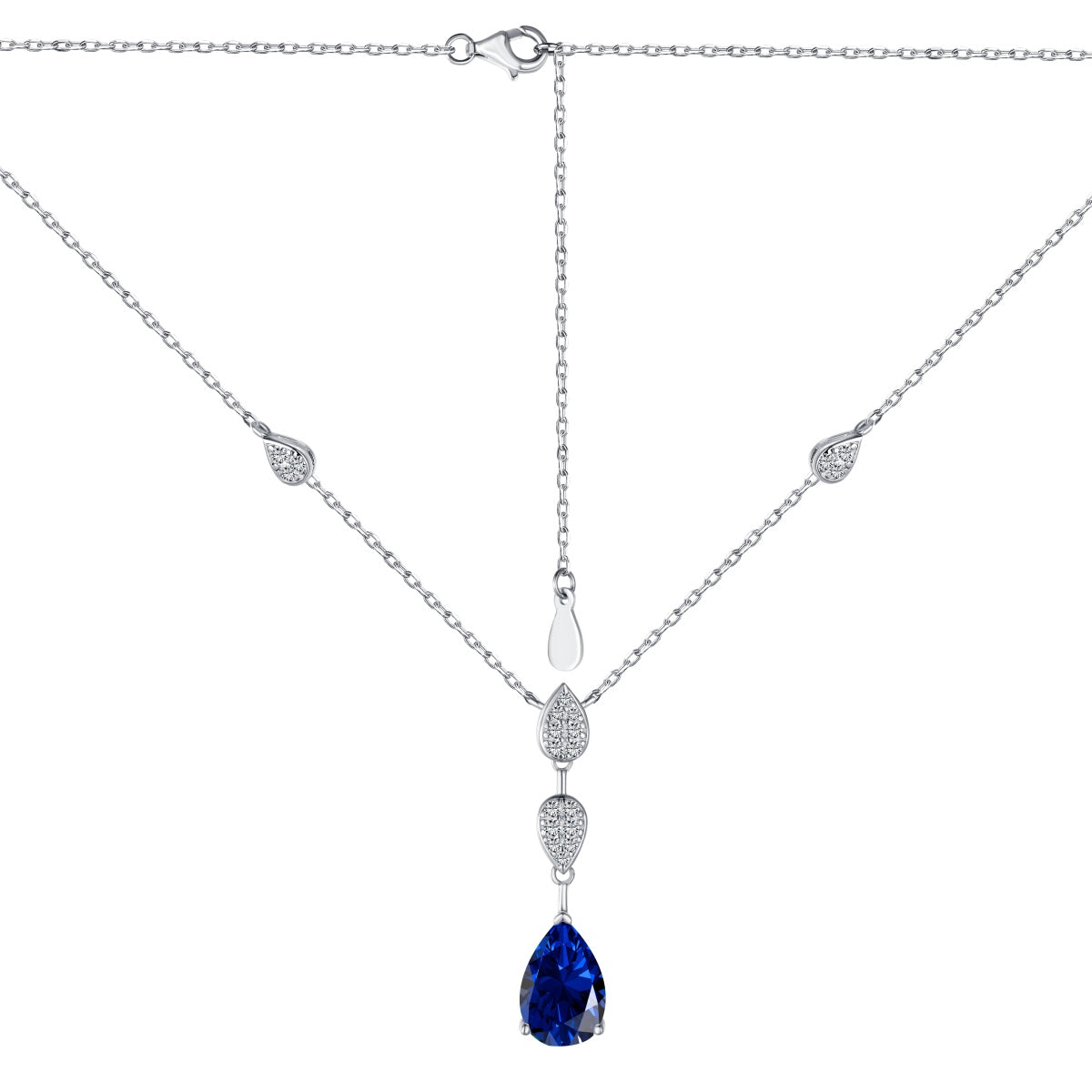 [Windsor Jewelry]Dazzling Pear Cut Necklace