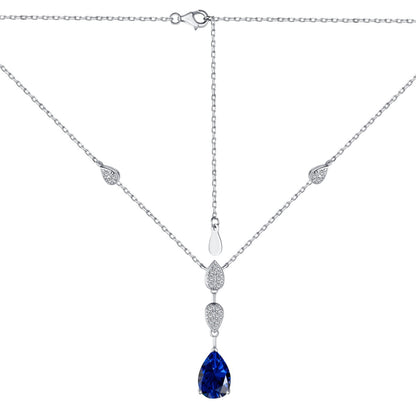 [Windsor Jewelry]Dazzling Pear Cut Necklace