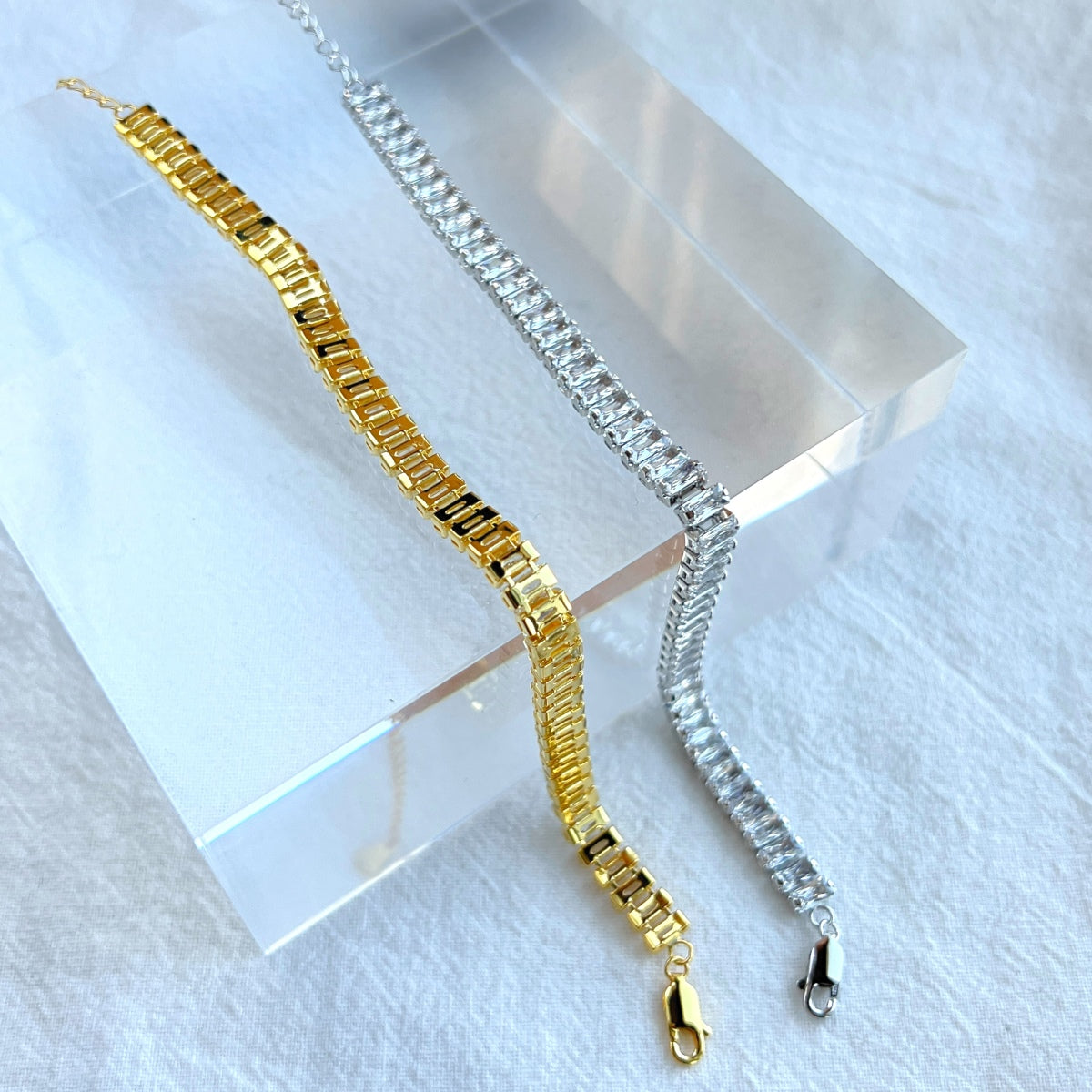 [Windsor Jewelry]Exquisite Emerald Cut Daily Bracelet
