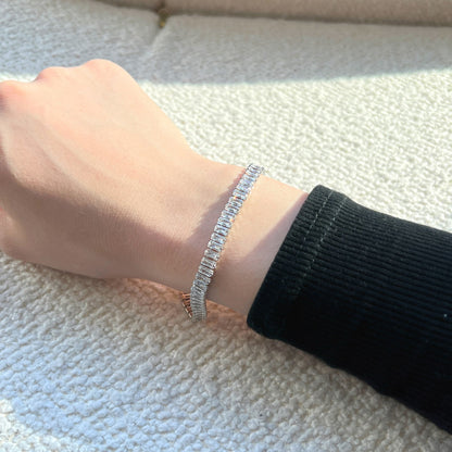 [Windsor Jewelry]Exquisite Emerald Cut Daily Bracelet