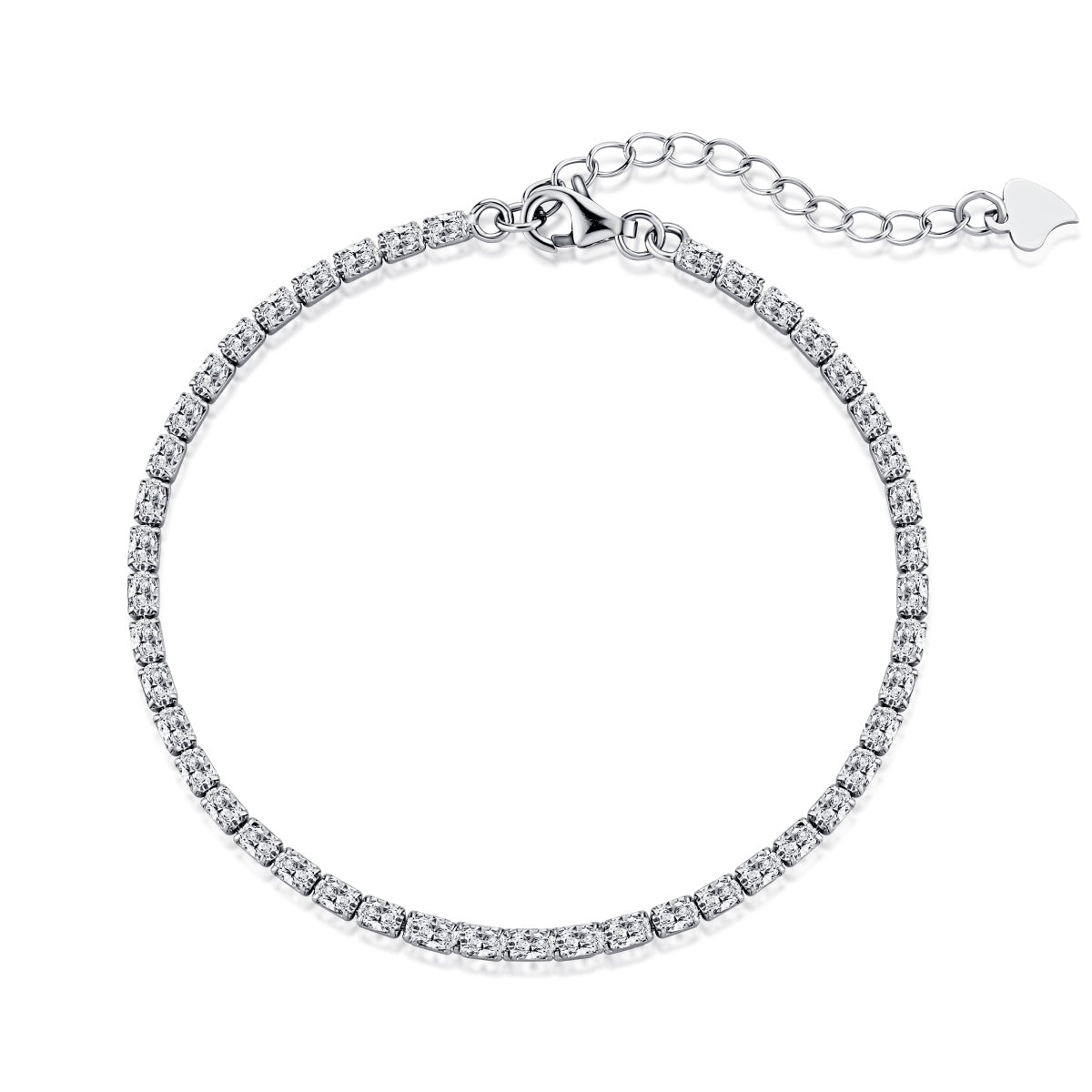 [Windsor Jewelry]Elegant Emerald Cut Daily Bracelet