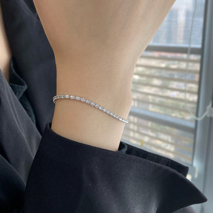 [Windsor Jewelry]Elegant Emerald Cut Daily Bracelet