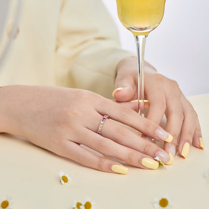 [Windsor Jewelry]Dazzling Lustrous Round Cut Tennis Ring