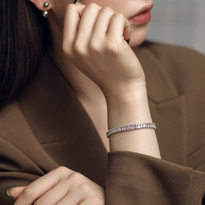 [Windsor Jewelry]Exquisite Emerald Cut Daily Bracelet