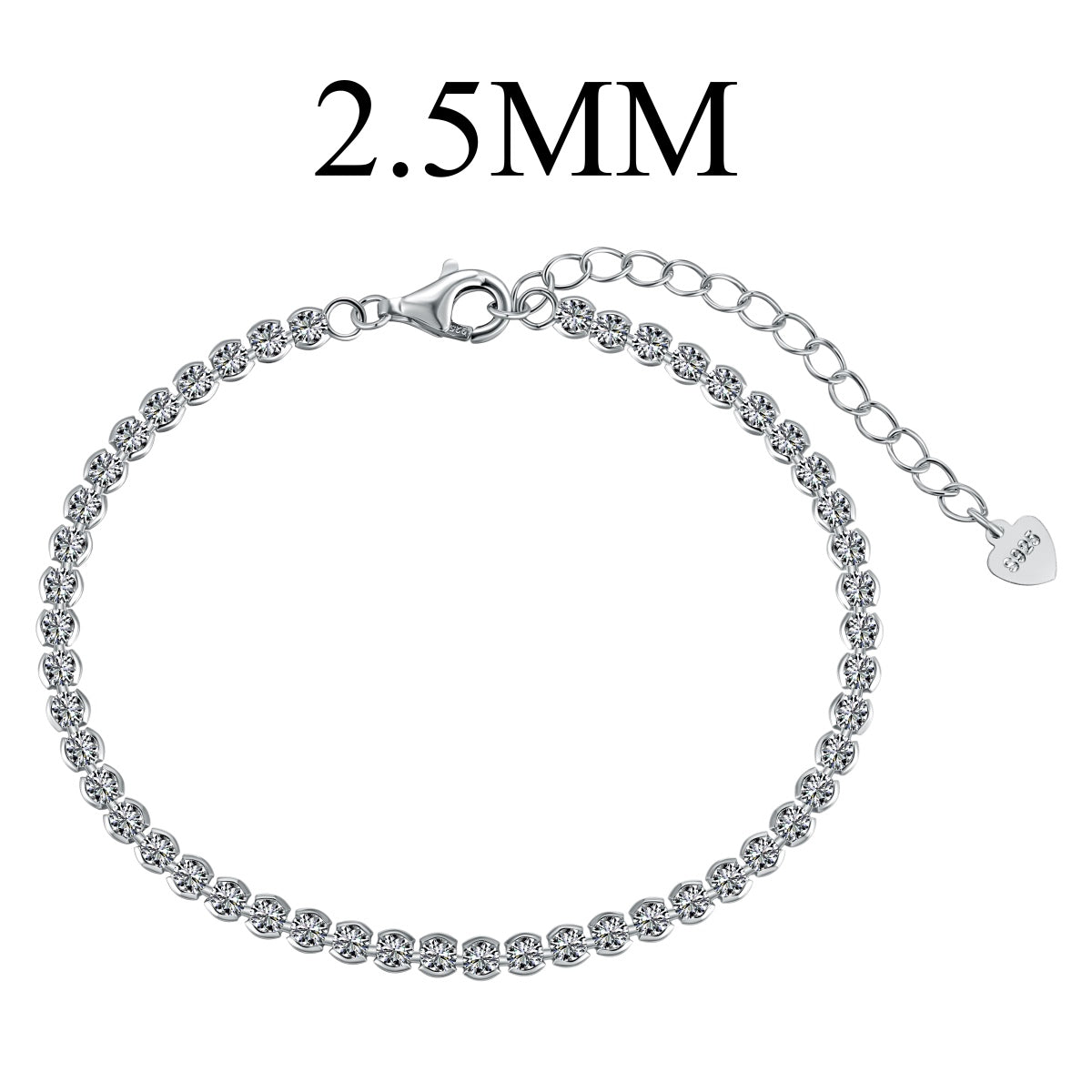 [Windsor Jewelry]Dazzling Sparkling Round Cut Daily Bracelet