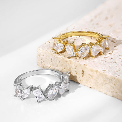 [Windsor Jewelry]Delicate Multi Cut Ring