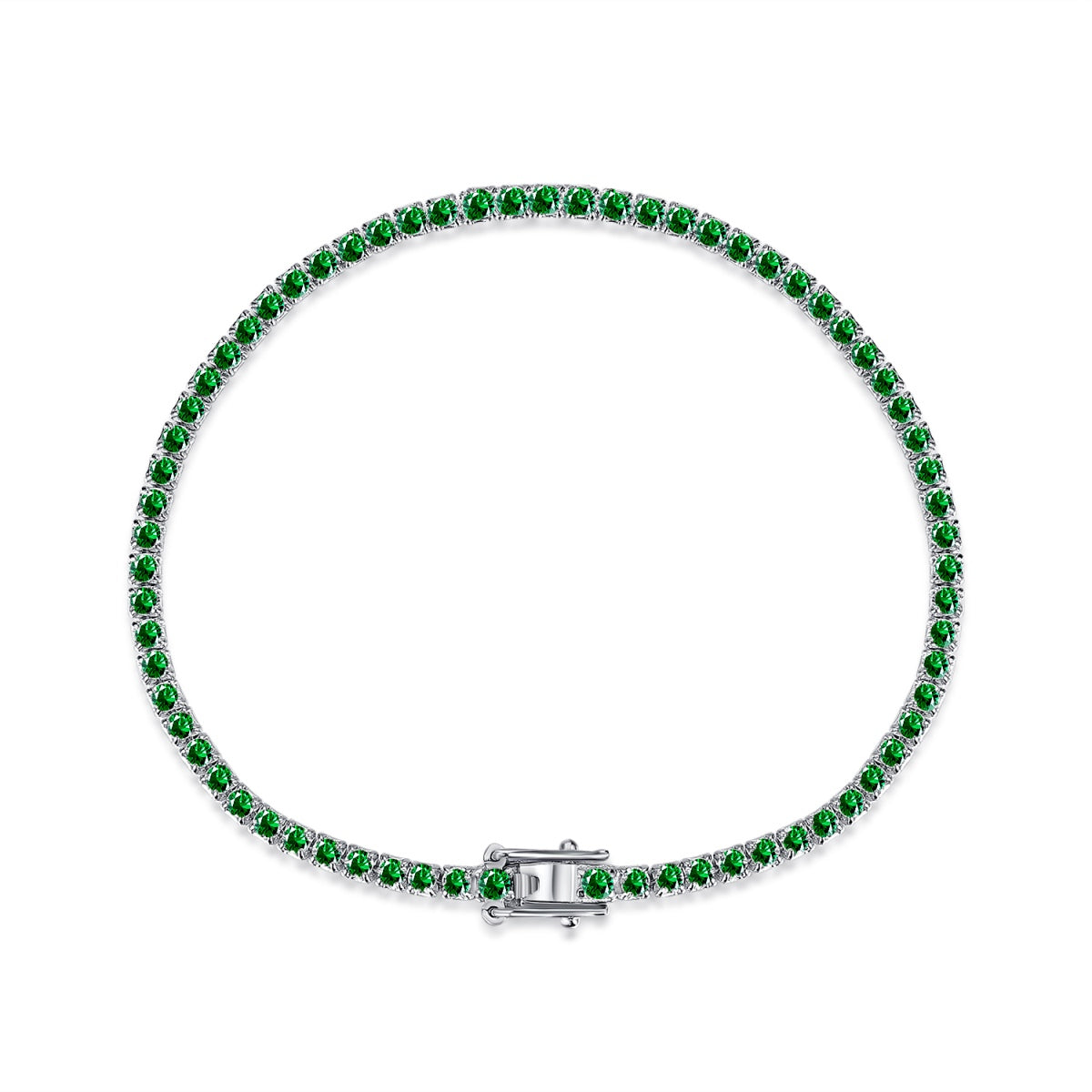 [Windsor Jewelry]Dazzling Colorful Round Cut Daily Bracelet