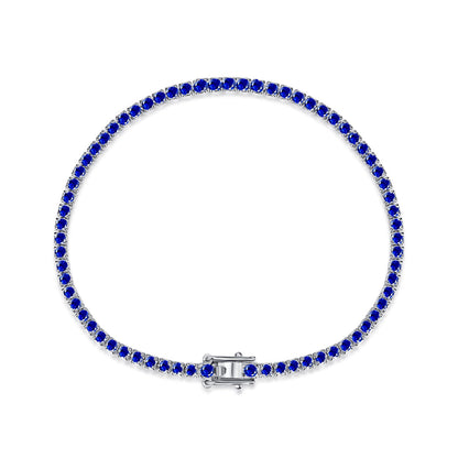 [Windsor Jewelry]Dazzling Colorful Round Cut Daily Bracelet