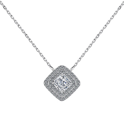 [Windsor Jewelry]Sparkling Asscher Cut Necklace