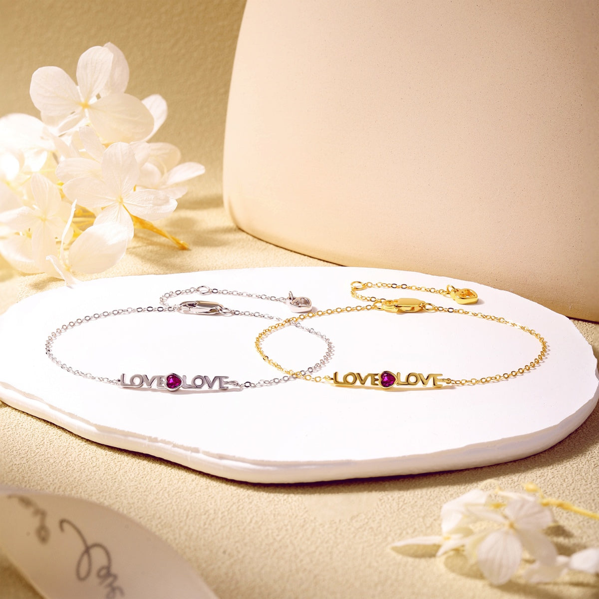 [Windsor Jewelry]Romantic Heart Shape Lover Bracelet
