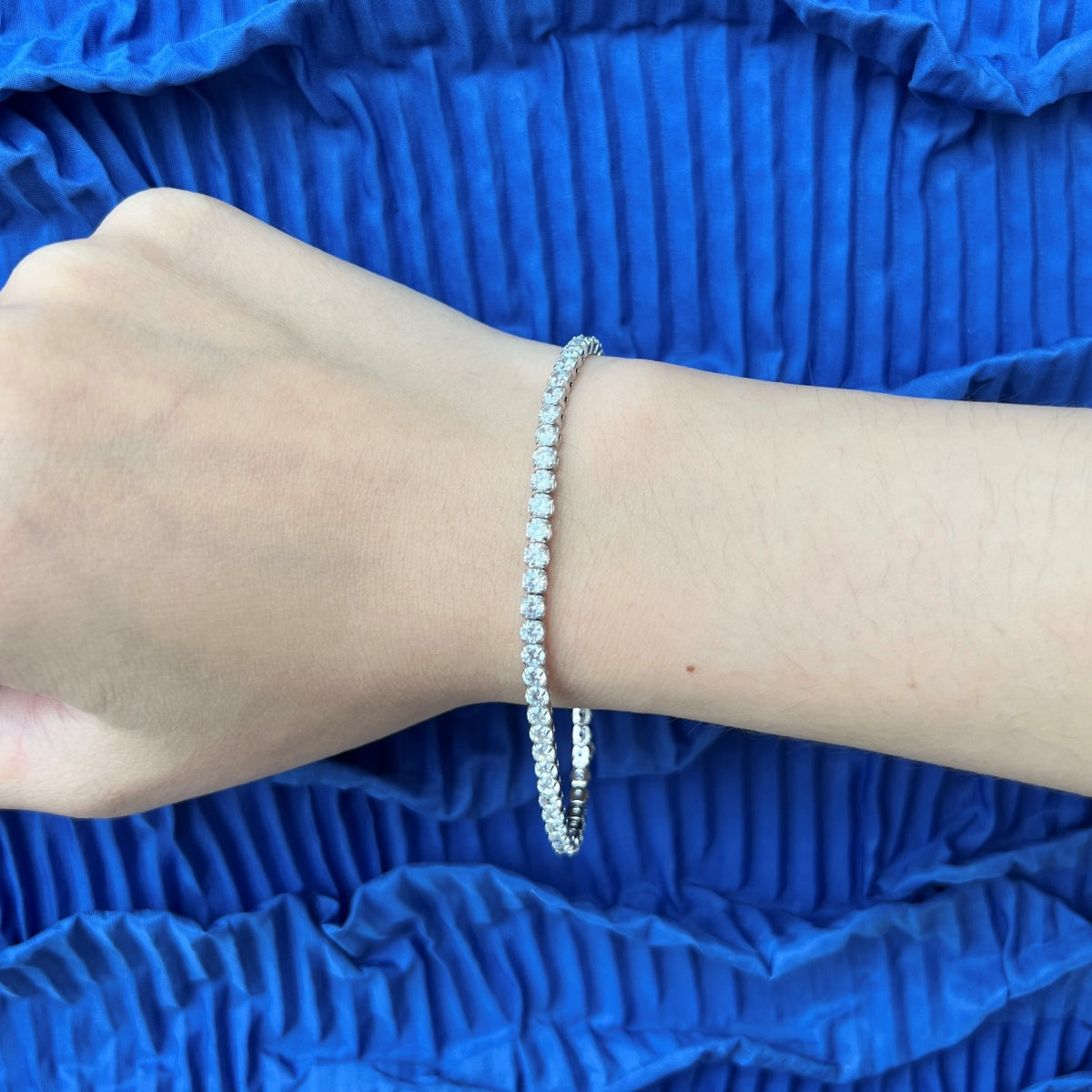 [Windsor Jewelry]Sparkling Round Cut Daily Bracelet