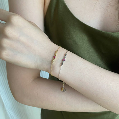 [Windsor Jewelry]Romantic Heart Shape Lover Bracelet