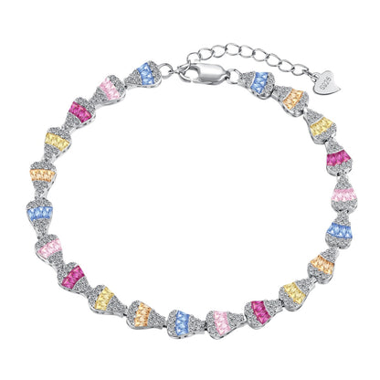 [Windsor Jewelry]Radiant Water Drop Shape Daily Bracelet