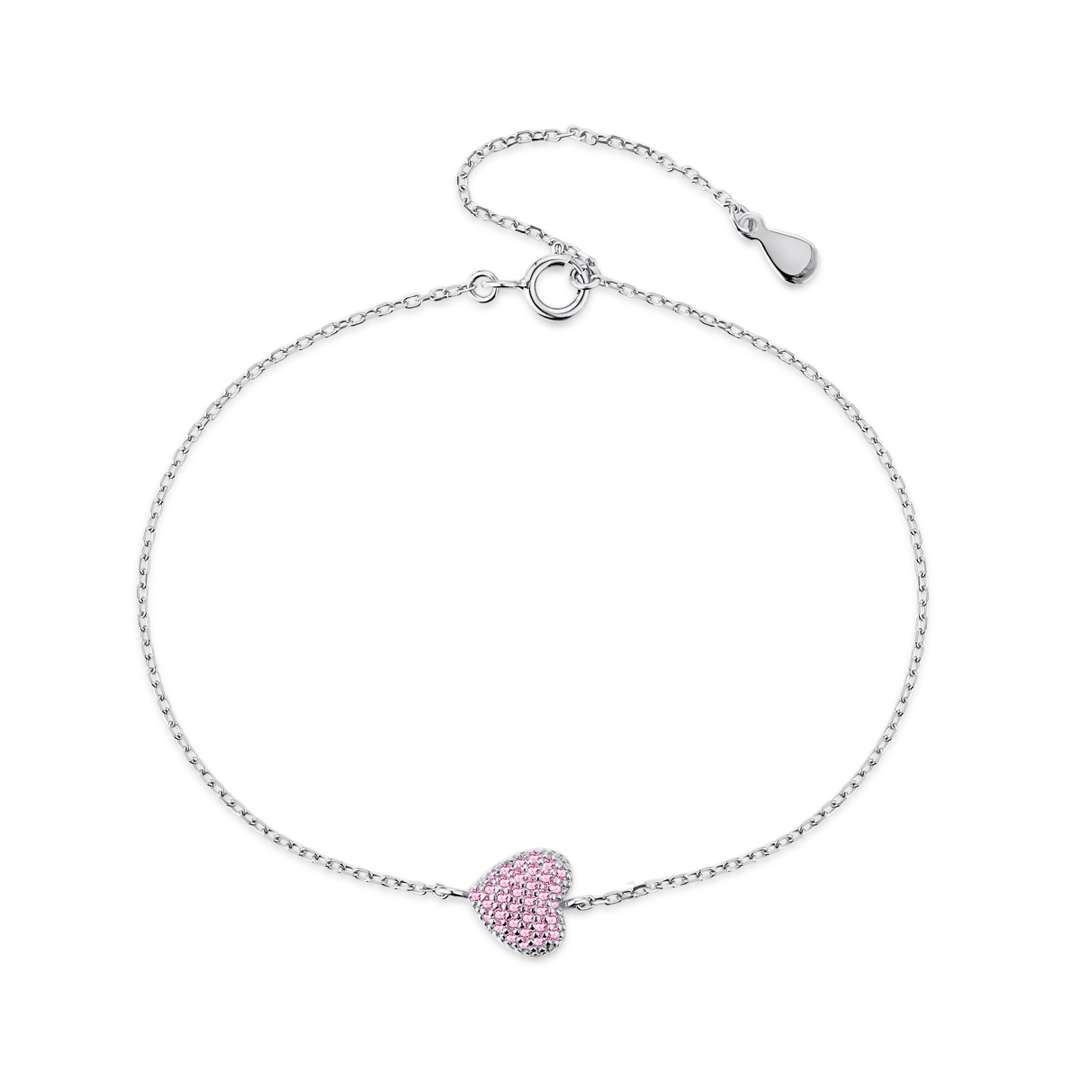 [Windsor Jewelry]Heart-Shaped Gentle and Versatile Bracelet