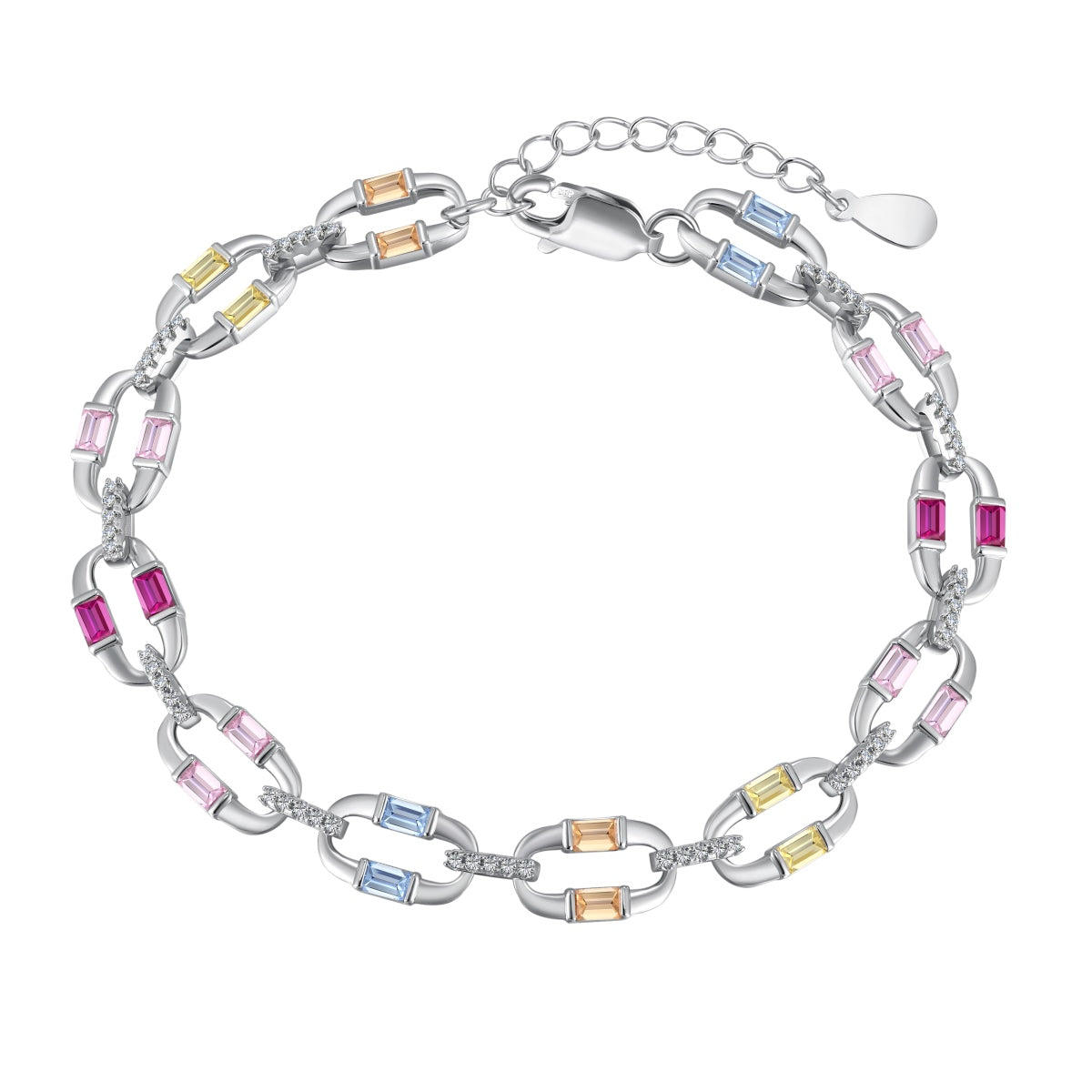 [Windsor Jewelry]Dazzling Colorful Daily Bracelet