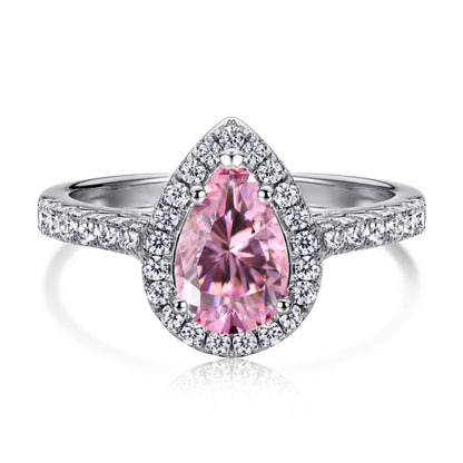 [Windsor Jewelry]1.0 Carat Luxurious Resplendent Water Drop Shape Wedding Ring