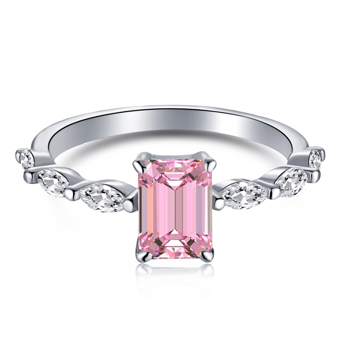 [Windsor Jewelry]1.0 Carat Dainty Resplendent Radiant Cut Daily Ring