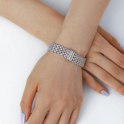 [Windsor Jewelry]Ornate Elegant Round Cut Party Bracelet