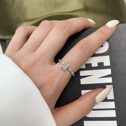 [Windsor Jewelry]1.0 Carat Dainty Resplendent Radiant Cut Daily Ring