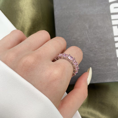 [Windsor Jewelry]Elegant Princess Cut Tennis Ring