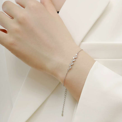 [Windsor Jewelry]Elegant Wheat Leaves Shape Bracelet