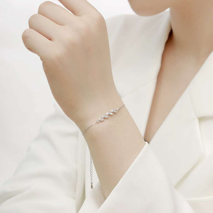[Windsor Jewelry]Elegant Wheat Leaves Shape Bracelet