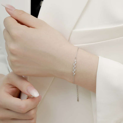 [Windsor Jewelry]Elegant Wheat Leaves Shape Bracelet